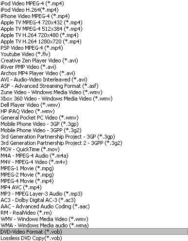 best DVD ripper - convert DVD to AVI MP4 MPEG for iPhone, iPod, PS3, Zune, PSP