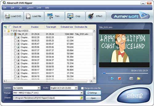 best DVD ripper - convert DVD to AVI MP4 MPEG for iPhone, iPod, PS3, Zune, PSP